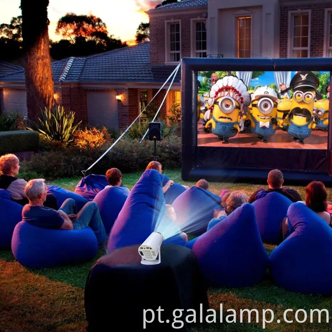 Projetor remoto 4K sem fio com Android 11 e Bluetooth Technology Portable